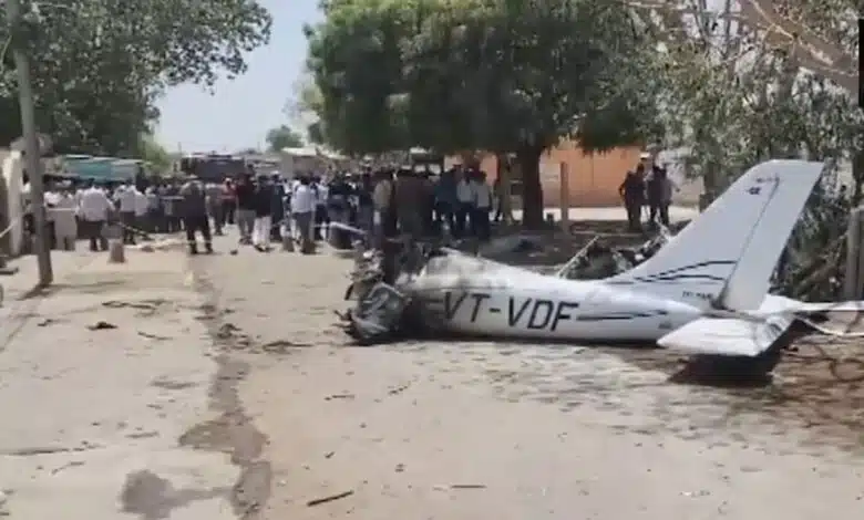 Private training aircraft crashes in Amreli, Gujarat, pilot dies on the spot