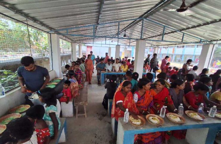 Relief camps in Malda for victims of Murshidabad violence