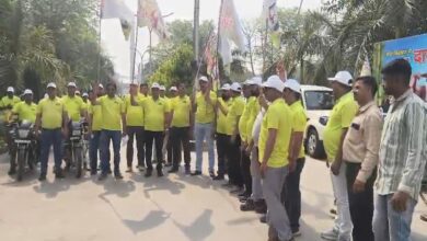 Dhampur Bio Organics' massive campaign against top borer pest in Asmoli police station area of ​​Sambhal