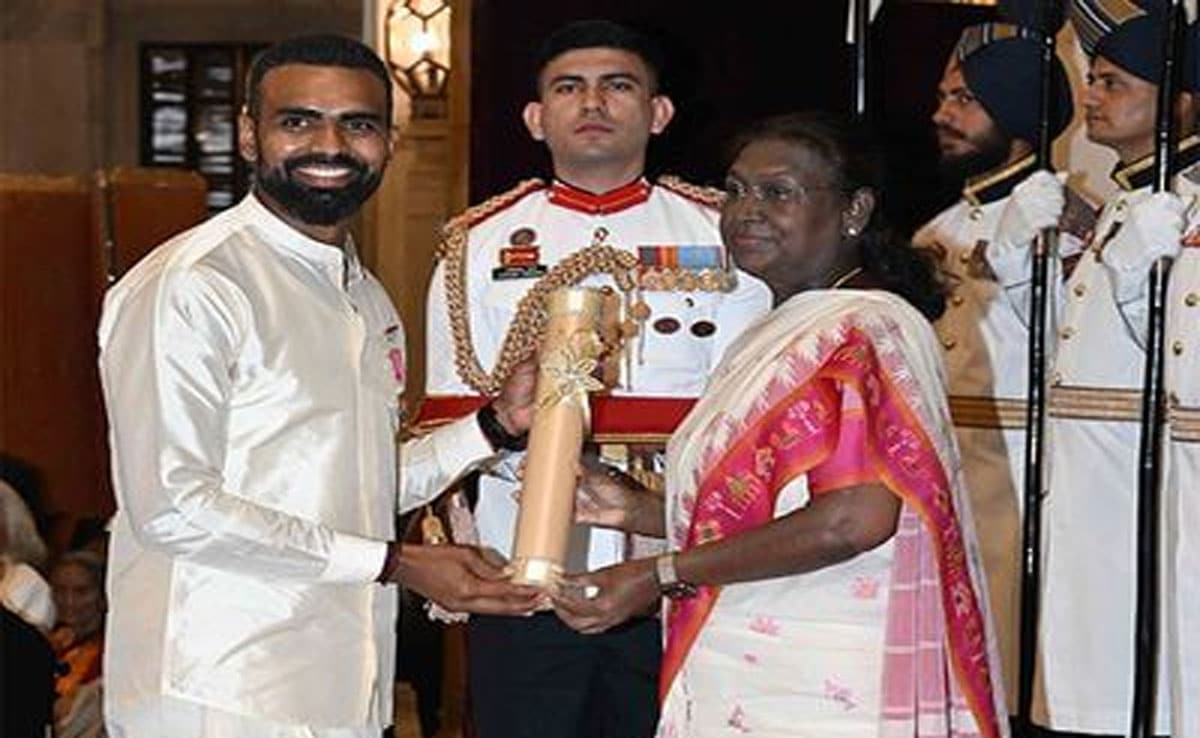 Sreejesh R Ashwin and Sreejesh were awarded the Padma Shri award, President Murmu honored them