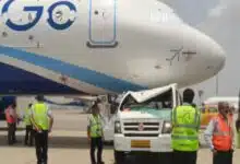 Tempo Traveller collides with IndiGo plane parked at Bengaluru airport, one injured