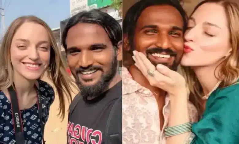 Viral Foreign girl arrives in India to marry a village boy!