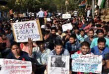 Teachers who lost their jobs in West Bengal protest, adamant on the demand for OMR sheets