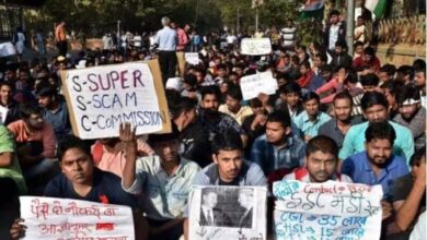 Teachers who lost their jobs in West Bengal protest, adamant on the demand for OMR sheets