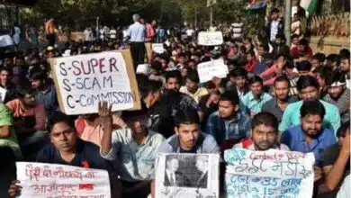 Teachers who lost their jobs in West Bengal protest, adamant on the demand for OMR sheets