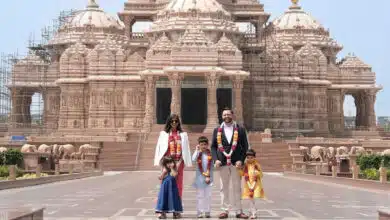 JD Vance and his family begin their trip to India with a spiritual stop at Akshardham Temple