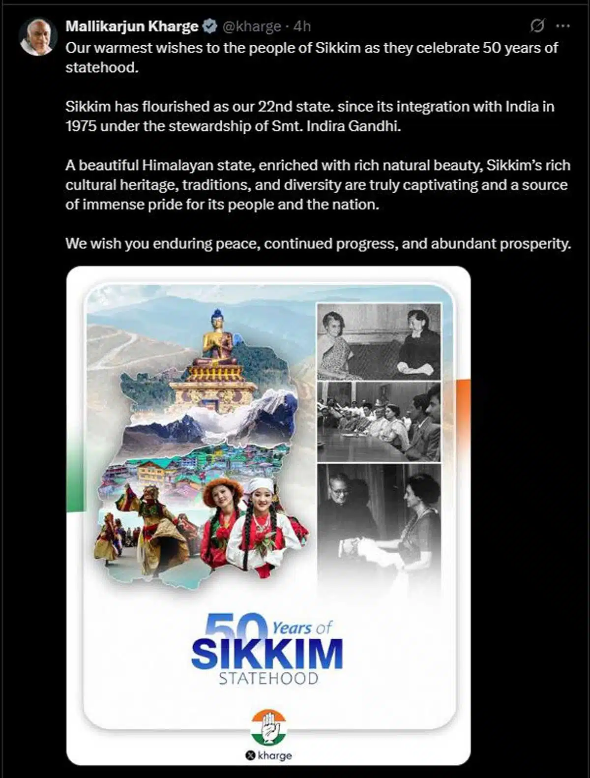 50th anniversary of Sikkim statehood