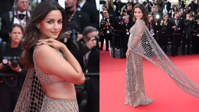 Alia Bhatt wore a saree designed by Gucci for the first time