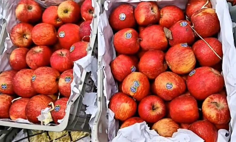 Boycott of Turkish apples in Pune