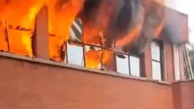 Fire broke out at Shri Guru Govind Singh College of Commerce in Pitampura, Delhi
