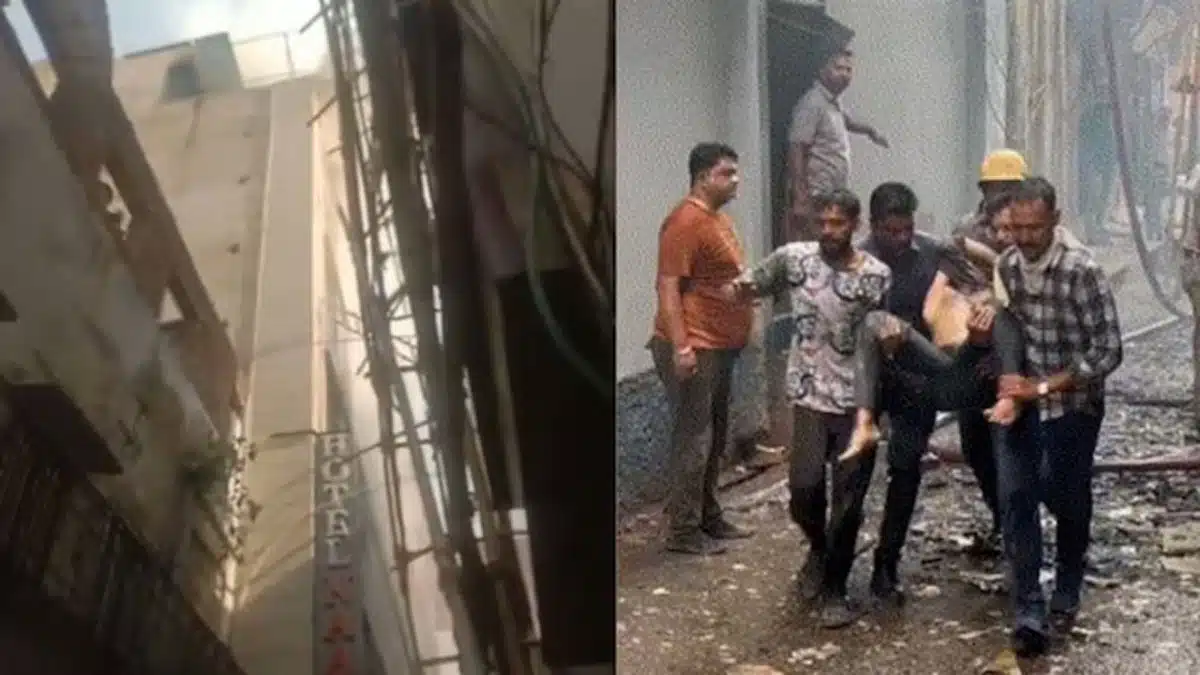 Huge fire in Ajmer hotel, four dead