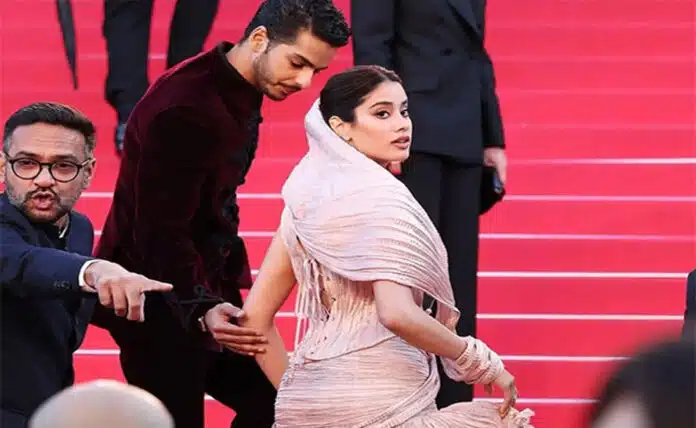 Janhvi Kapoor and Ishaan Khatter arrive at Cannes for Homebound premiere