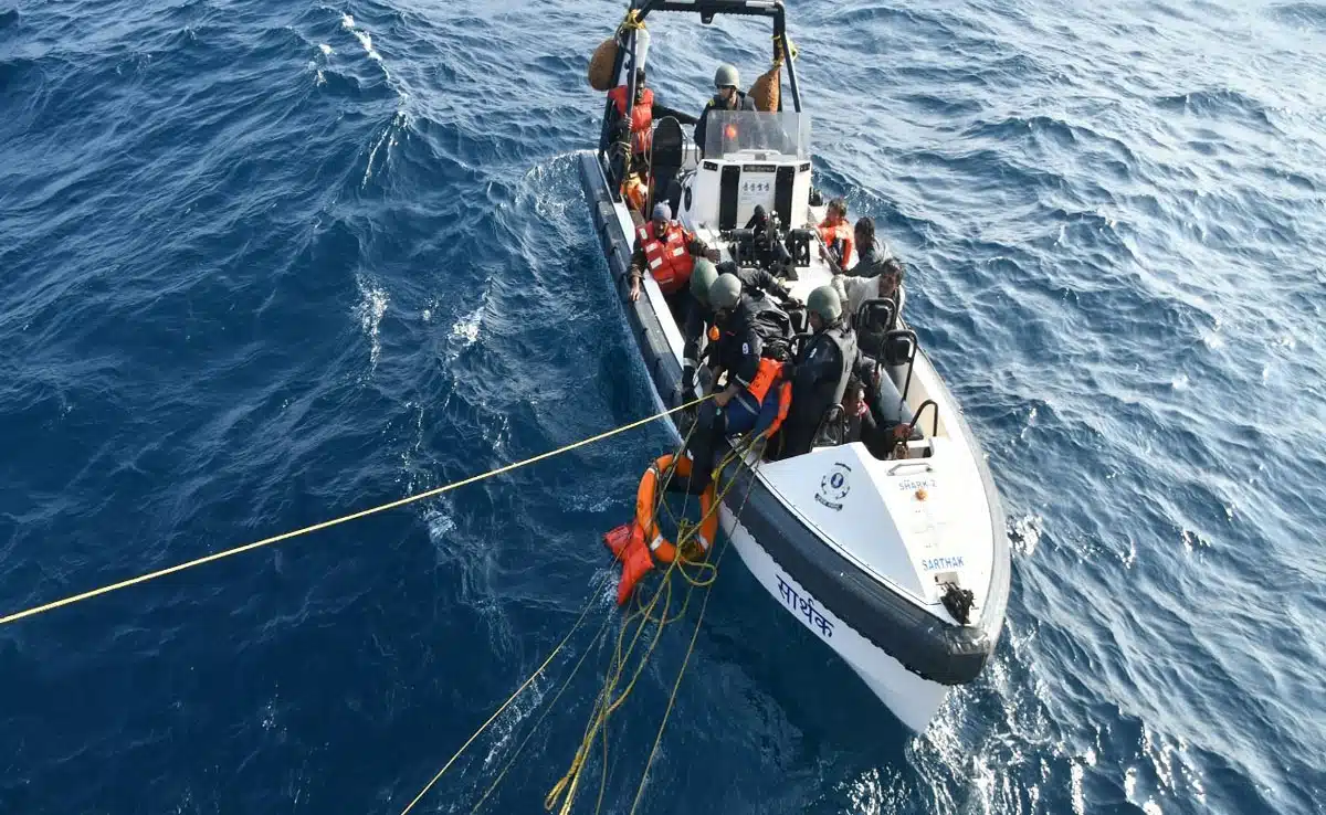 Cargo ship sinks off Mangalore coast, Coast Guard rescues 6 members