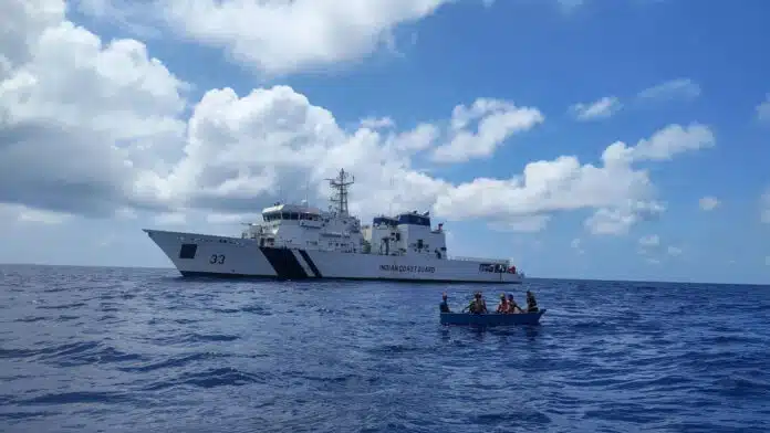 Cargo ship sinks off Mangalore coast, Coast Guard rescues 6 members