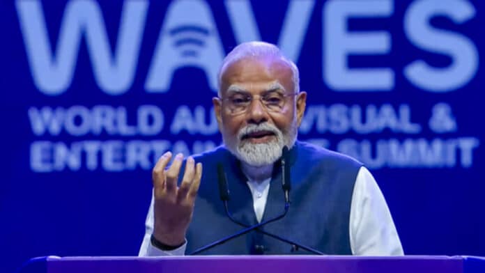 PM Modi inaugurates 'Waves Summit 2025' in Mumbai, calls for global creative collaboration