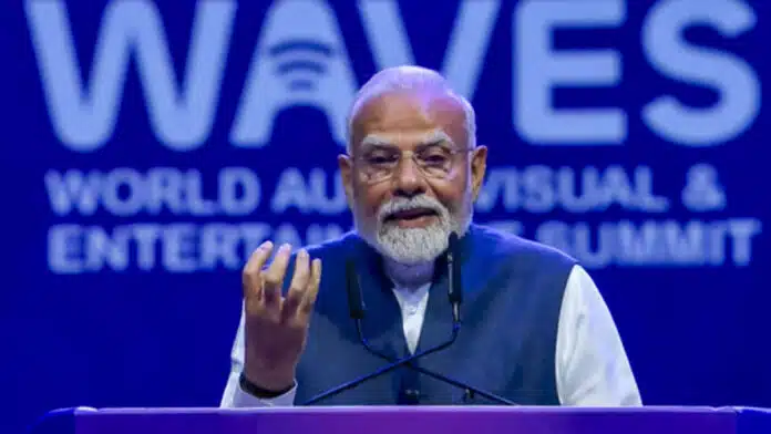 PM Modi inaugurates 'Waves Summit 2025' in Mumbai, calls for global creative collaboration
