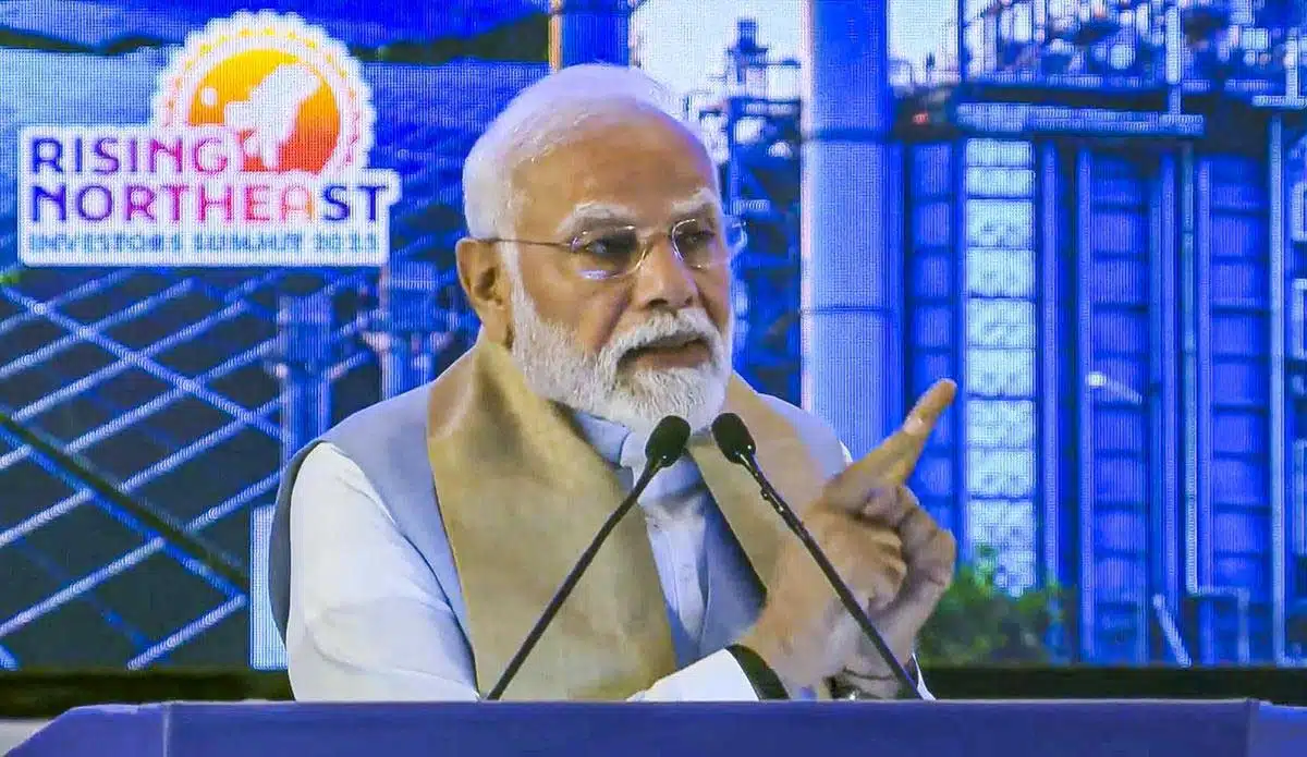 PM Modis address at Rising Northeast Summit 1 PM Modi's address at Rising Northeast Summit