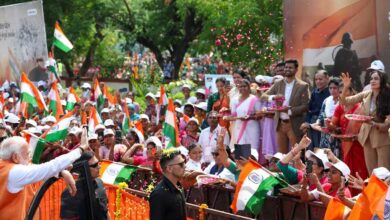 PM Modi's road show in Vadodara