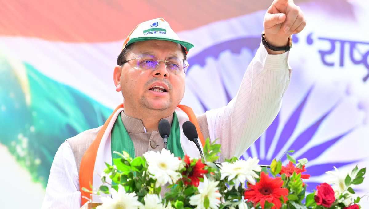 Pushkar Singh Dhami participate in the Tiranga Yatra 2 Pushkar Singh Dhami participate in the Tiranga Yatra