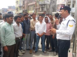 Sambhal Police's "Parwah, CARE" campaign: New initiative for awareness of road safety