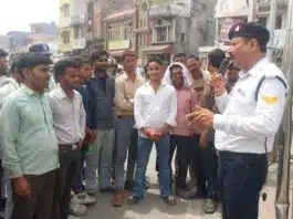 Sambhal Police's "Parwah, CARE" campaign: New initiative for awareness of road safety