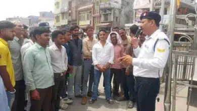 Sambhal Police's "Parwah, CARE" campaign: New initiative for awareness of road safety