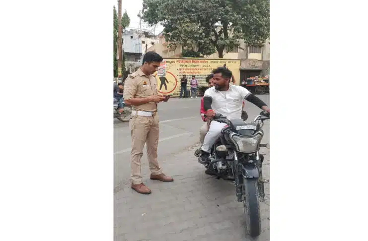 Sambhal Police's safety message: "Your life is precious, drive safely, stay safe"