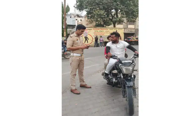 Sambhal Police's safety message: "Your life is precious, drive safely, stay safe"