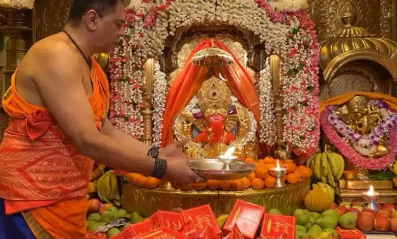 Preparations for a special puja at Siddhivinayak temple for the success of Operation Sindoor