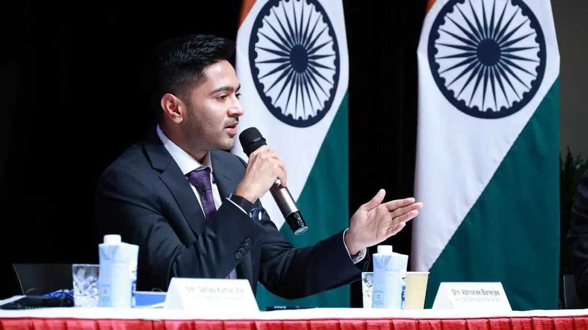 TMC MP Abhishek Banerjee statement in Seoul