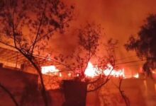 A massive fire broke out in a furniture warehouse in Gurugram, about 20 fire engines reached the spot