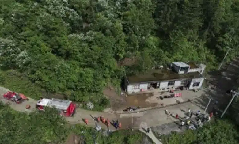China: Four people killed, 17 trapped in landslide in Guizhou province