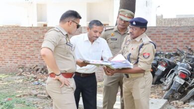 Sambhal: SP Krishna Kumar Bishnoi took stock of Hazratnagargarhi police station