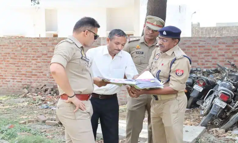 Sambhal: SP Krishna Kumar Bishnoi took stock of Hazratnagargarhi police station