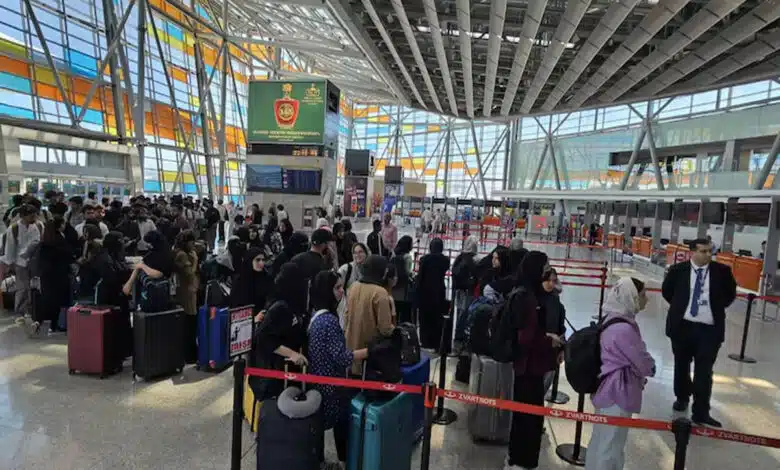 110 Indian students evacuated from Iran reach Delhi