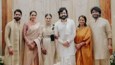 A beautiful family photo from the wedding of Akhil Akkineni and Zainab Raoji