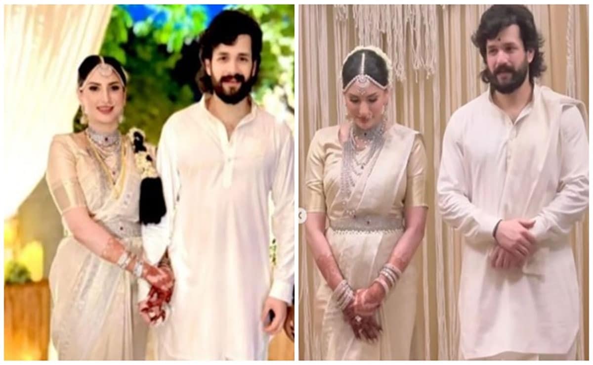 
A beautiful family photo from the wedding of Akhil Akkineni and Zainab Raoji