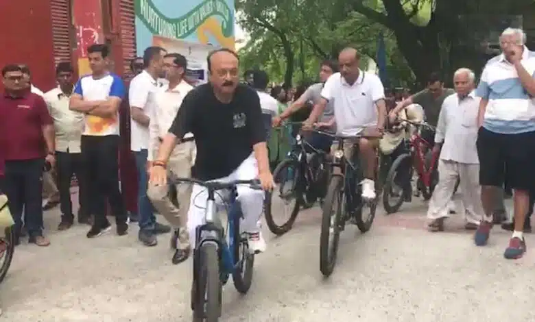 Ashish Sood participat in Fit India Sunday on Cycle campaign