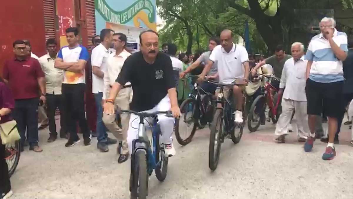 Ashish Sood participat in Fit India Sunday on Cycle campaign