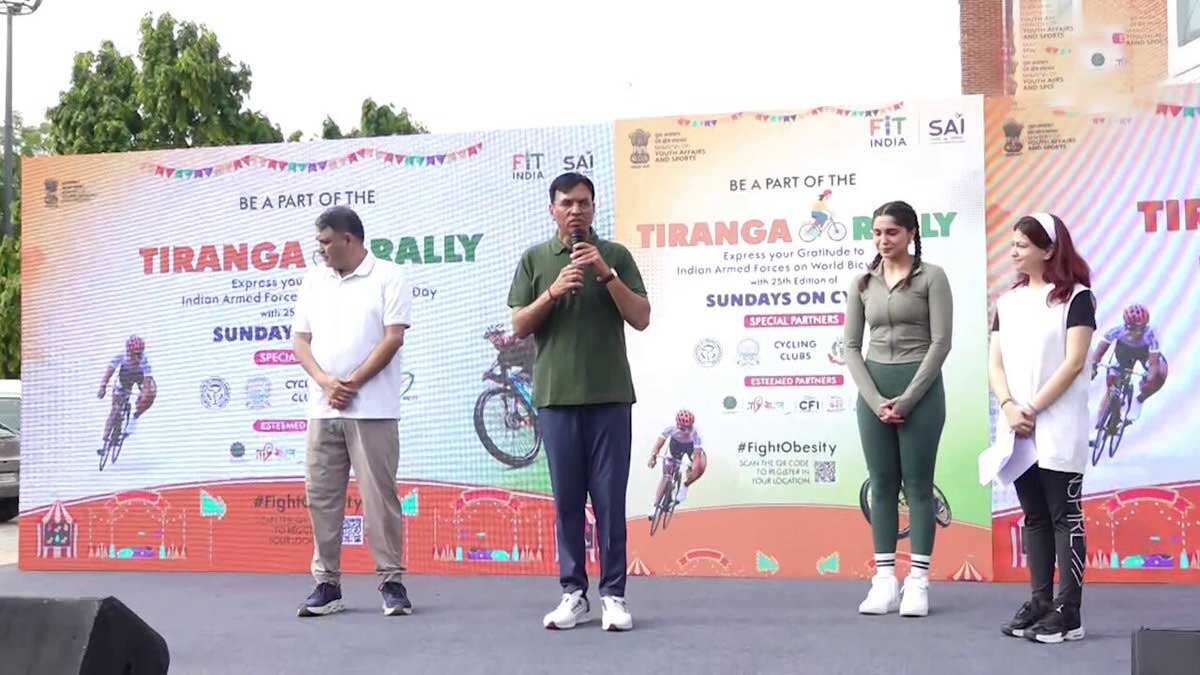 Ashish Sood participat in Fit India Sunday on Cycle campaign