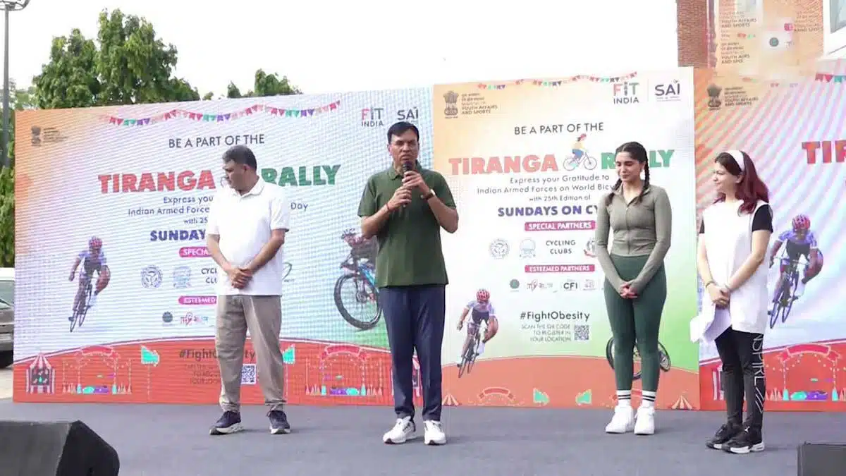 Ashish Sood participat in Fit India Sunday on Cycle campaign