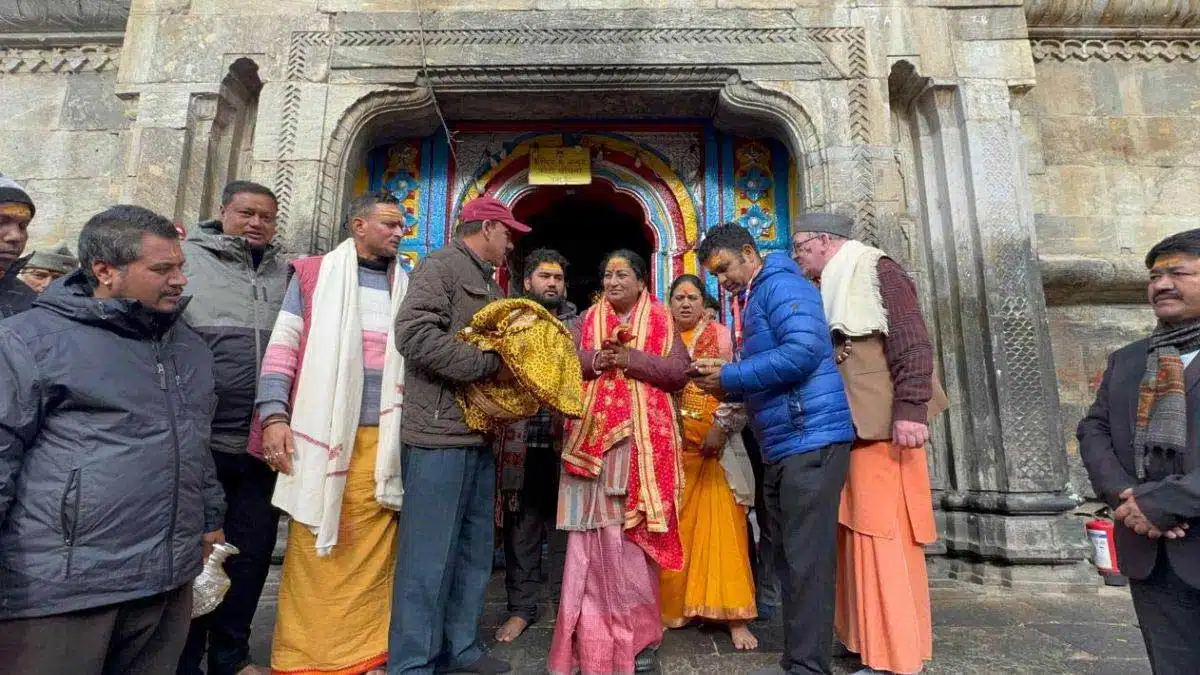 Delhi CM Rekha Gupta visited Badrinath-Kedarnath