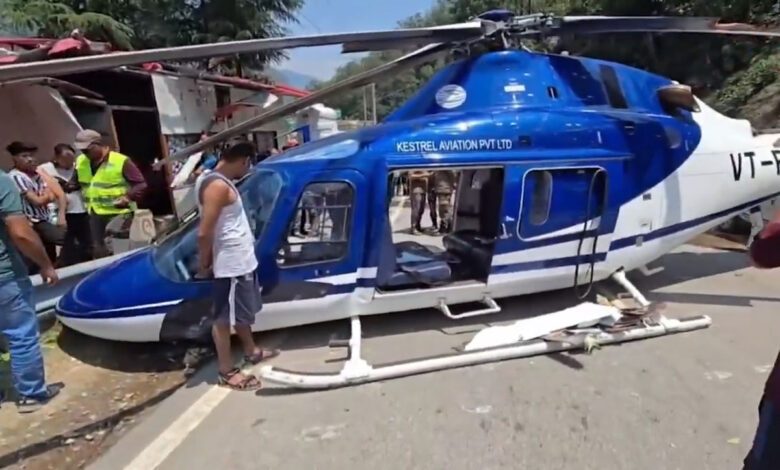 Emergency landing of helicopter going to Kedarnath in Rudraprayag, major accident averted