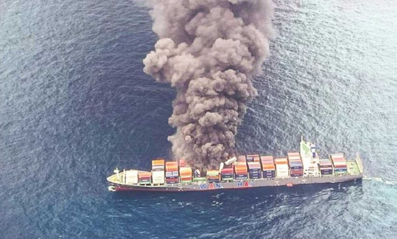 Explosion in Singapore-flagged ship near Kerala