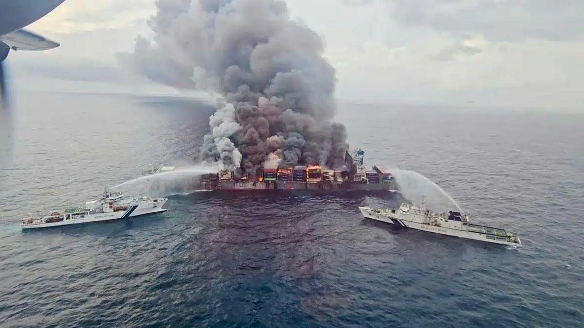 Explosion in Singapore-flagged ship near Kerala