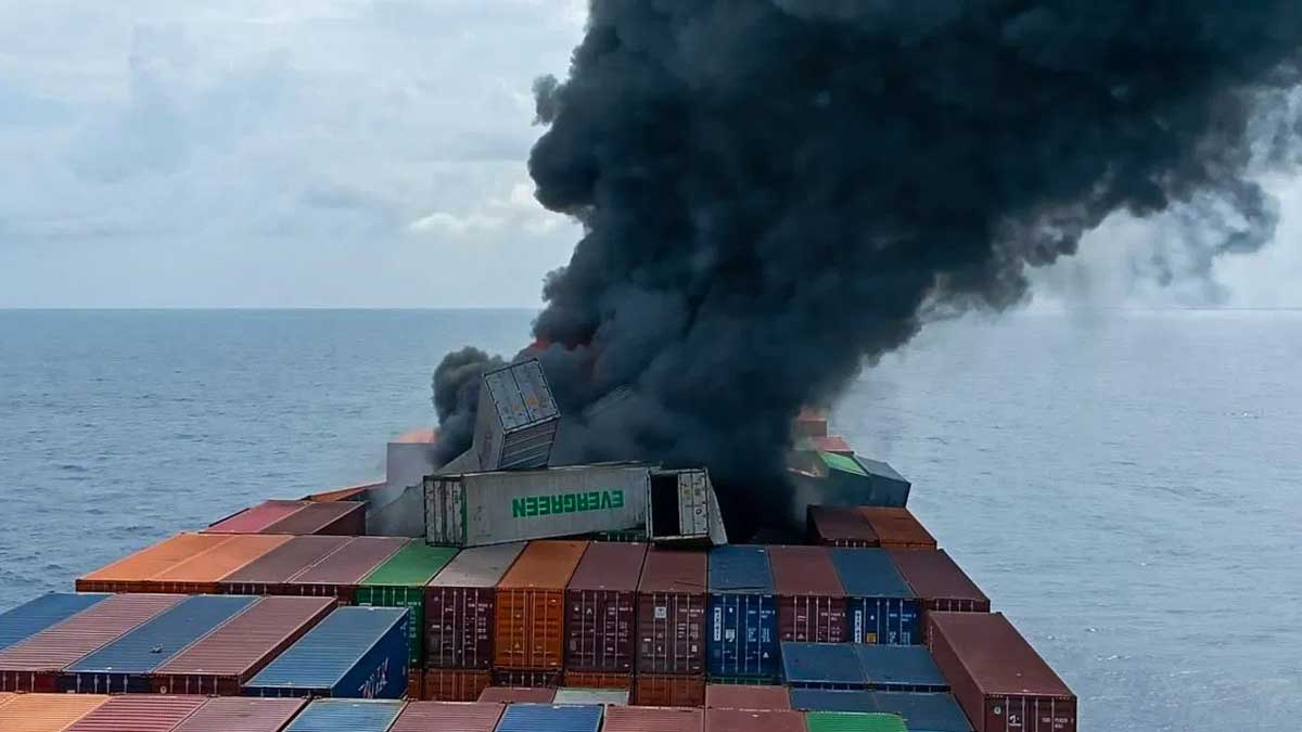 Explosion in Singapore-flagged ship near Kerala