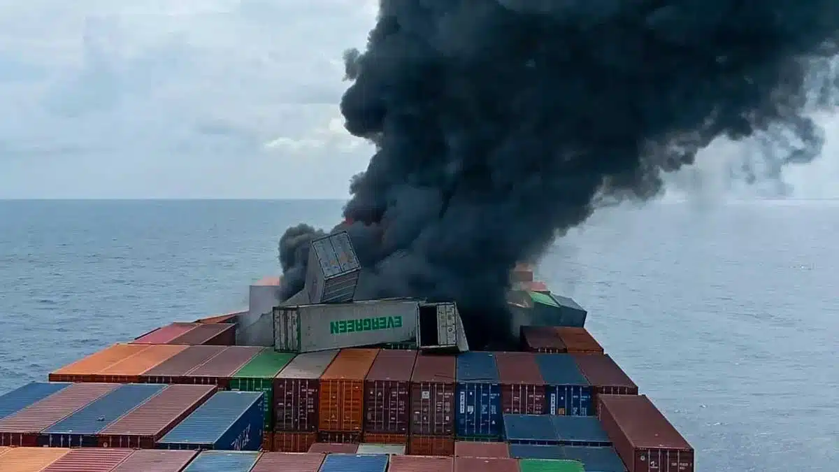 Explosion in Singapore-flagged ship near Kerala
