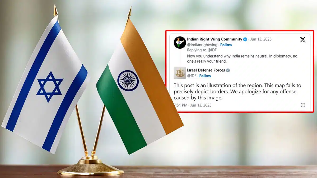 Israel army in trouble for showing wrong map, apology on social media