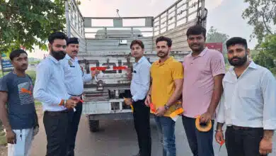 Traffic awareness campaign in Sambhal, accidents will be prevented with reflector tape