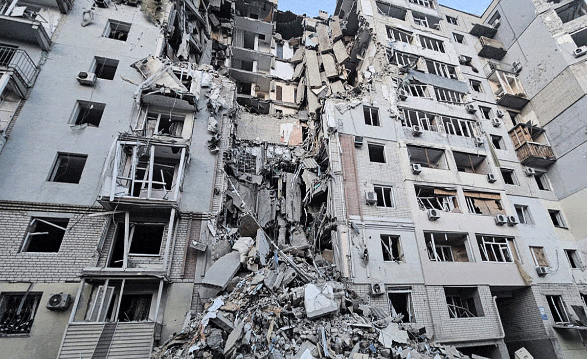 Russian drone attacks in Ukraine: Massive devastation in Kharkiv, 3 killed, 64 injured